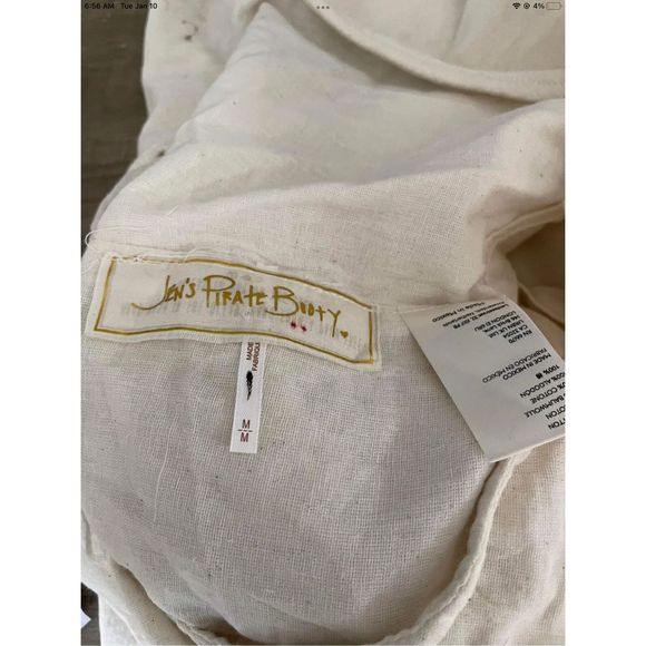 New Free People X Jen’s Pirate Booty Graffiti Bridge Maxi Dress Sz Medium Beige - Picture 7 of 9